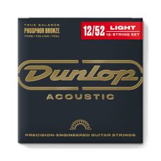Набор струн DUNLOP DAP1252J PHOSPHOR BRONZE ACOUSTIC GUITAR STRINGS 12-STRING SET (12-52)